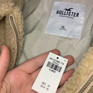 Brand New Sherpa Hollister Coat